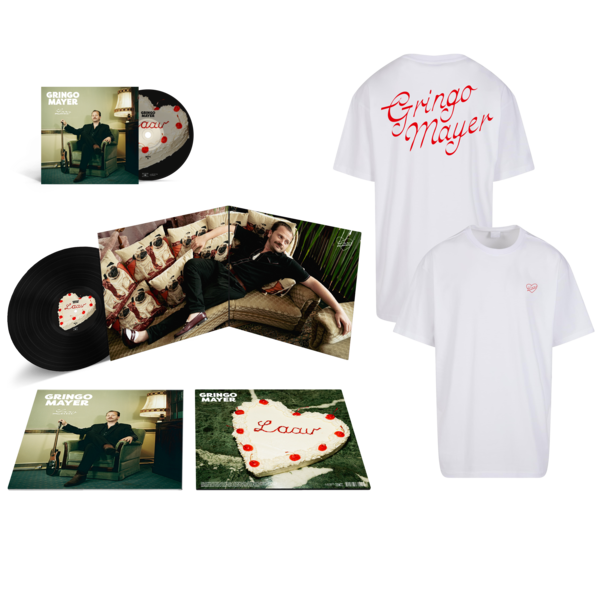 Gringo Mayer - Laav (Vinyl) + T-Shirt (Weiß)