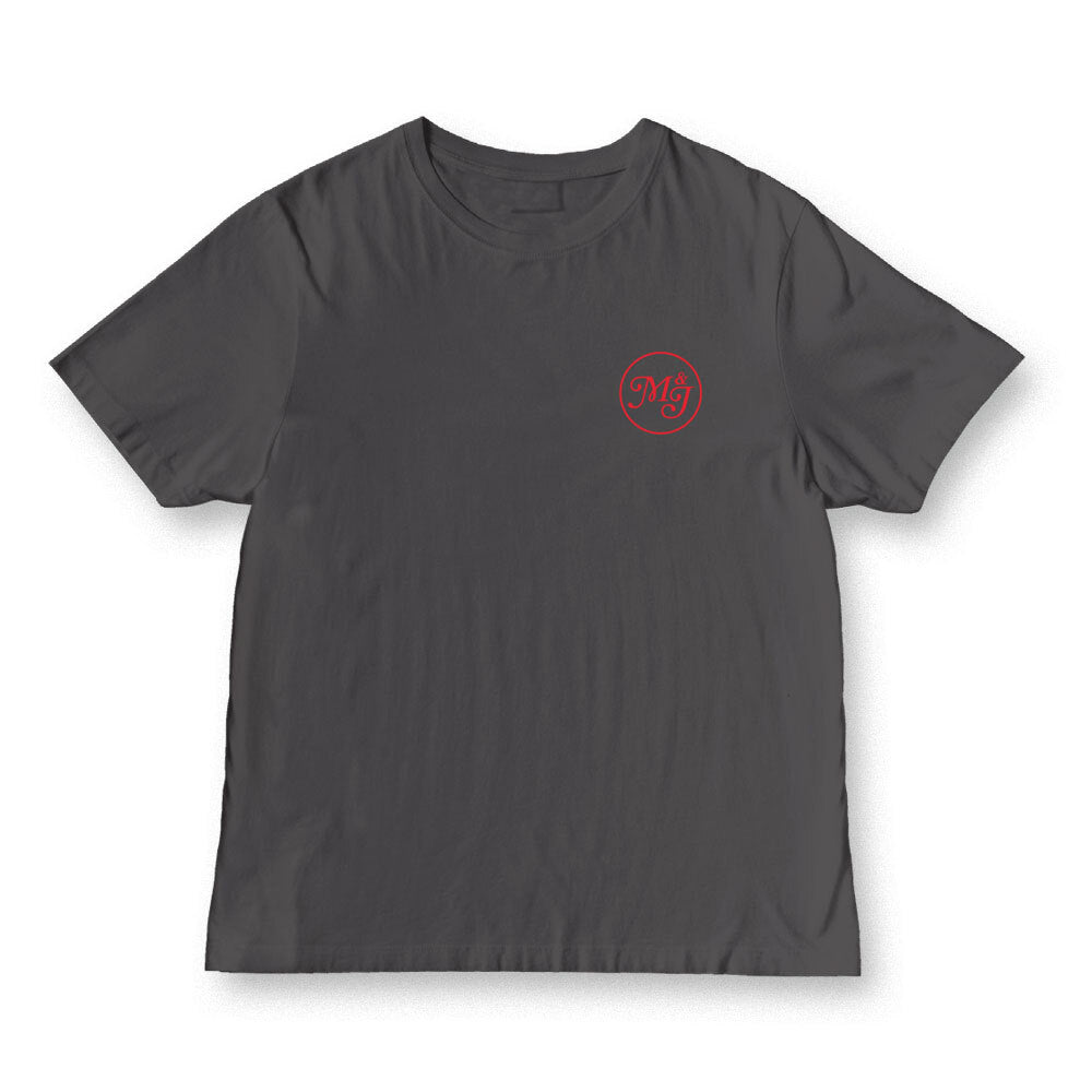 MAX&JOY: "ALLES LIEBE – Shirt (red edition)" - dunkelgrau / unisex