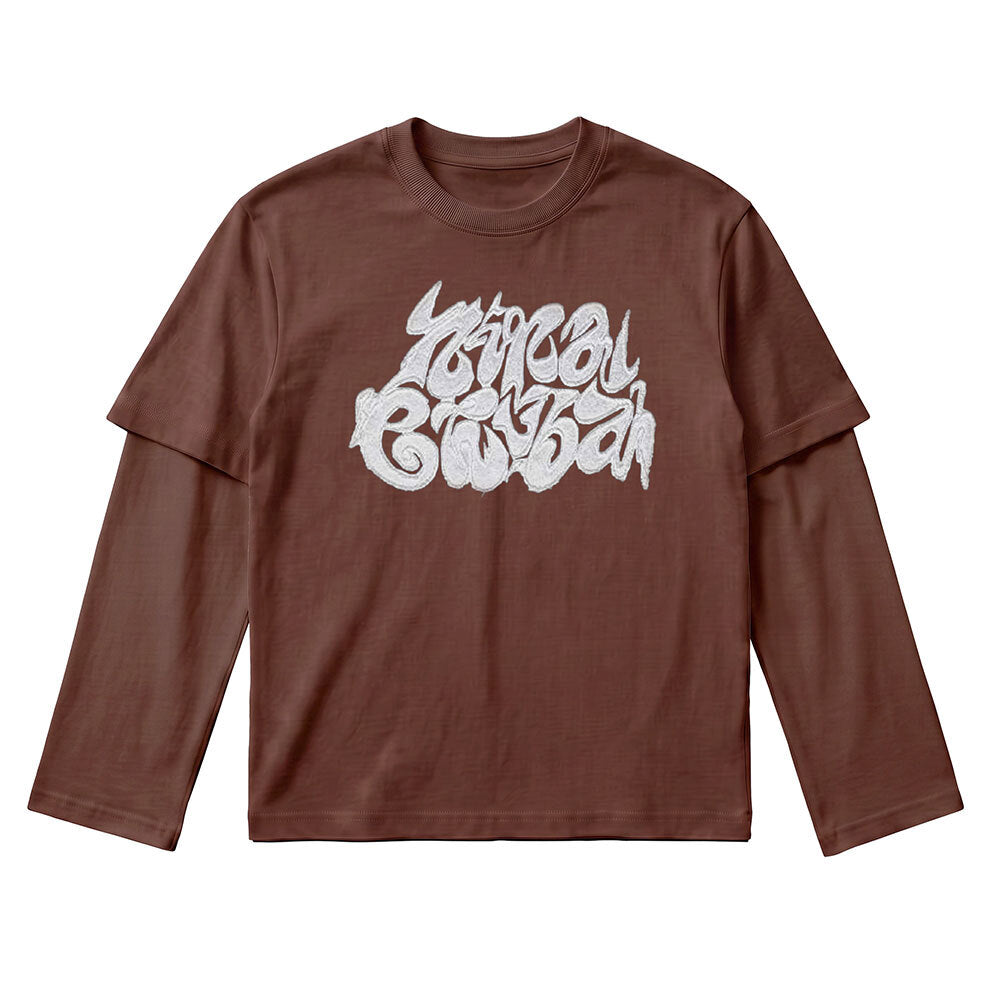 Nina Chuba - Double Layer Longsleeve, unisex, brown