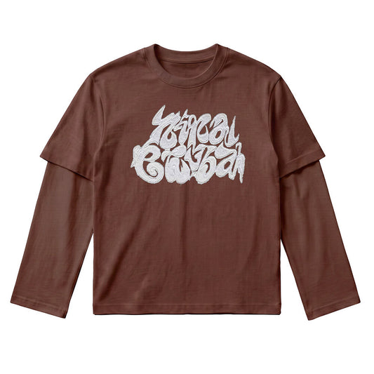 Nina Chuba - Double Layer Longsleeve, unisex, brown