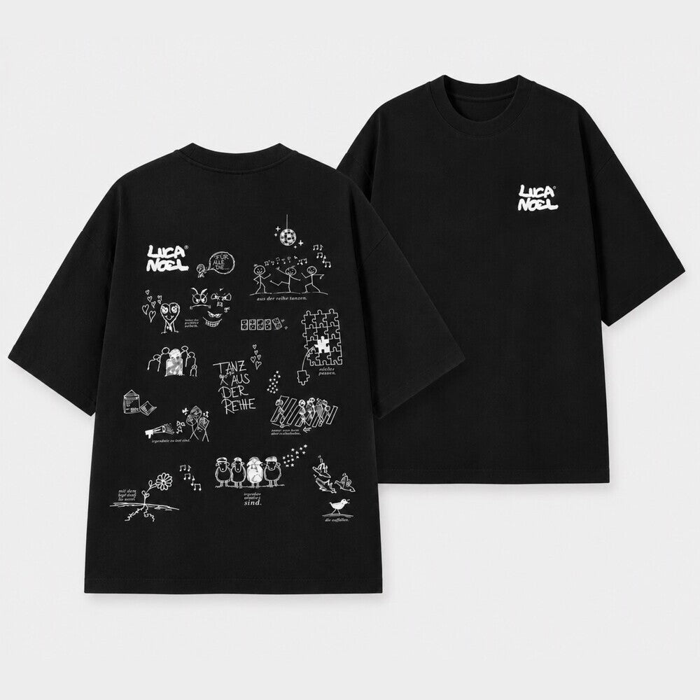 „tanz aus der reihe.“ - T-Shirt, schwarz